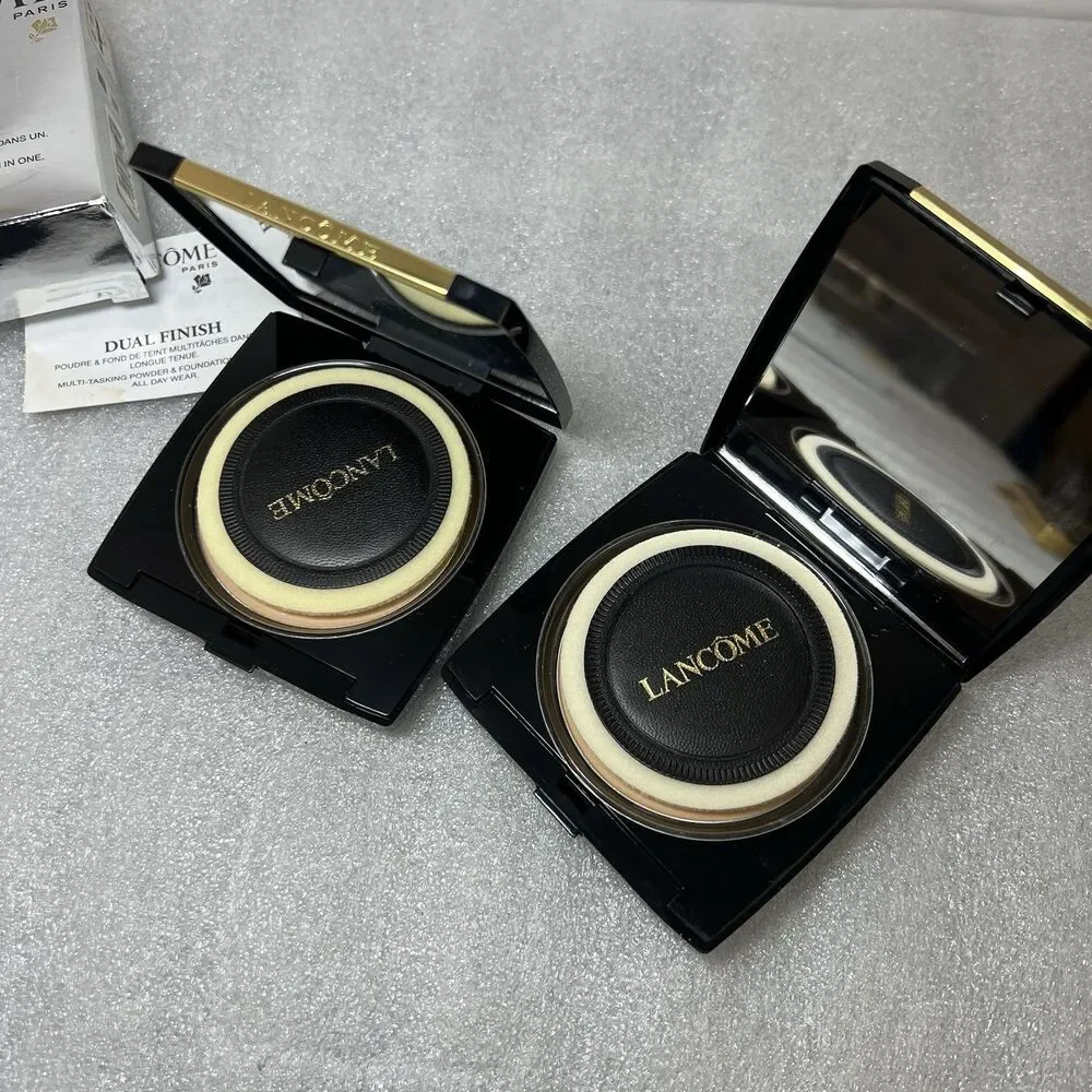2 Of LANCOME DUAL FINISH Powder & Foundation In One 355C Bisque New